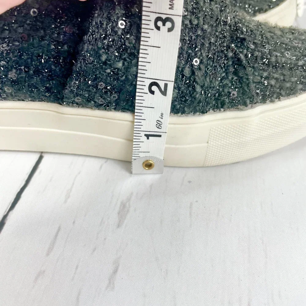 Dolce Vita Black Sparkly Low Top Sneakers - Picture 10 of 11